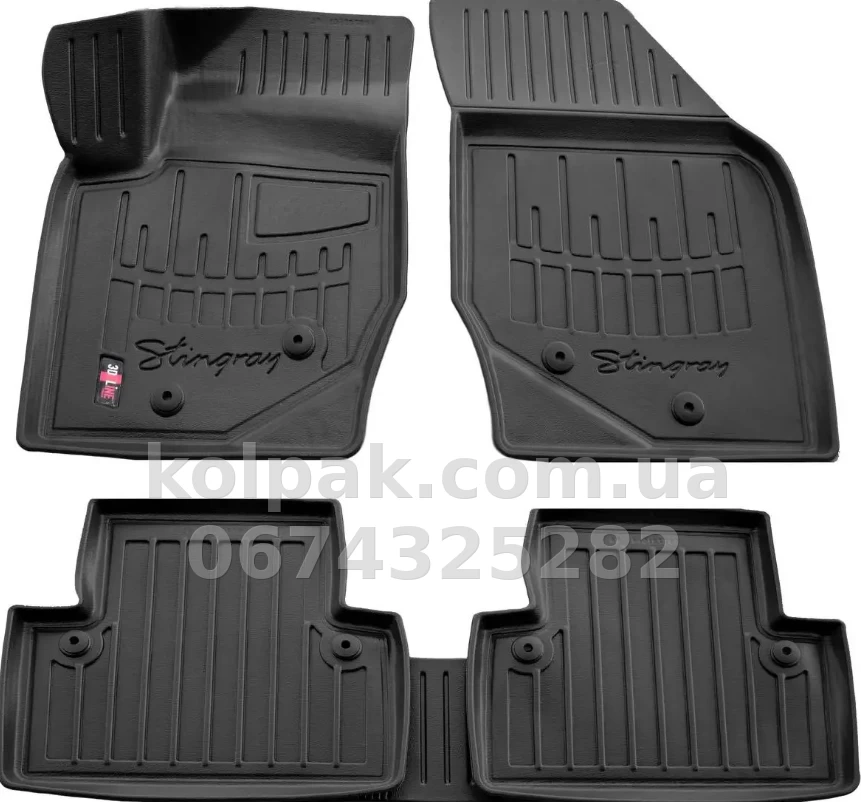Поліуретанові килимки в салон Opel Vectra B 1995-2002, з бортиком, 5 шт., Stingray, 5015145 Поліуретанові килимки в салон Opel Vectra B 1995-2002, з бортиком, 5 шт., Stingray, 5015145 — фото 1