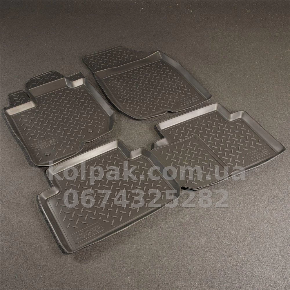 Polyurethane floor mats for Kia Carens 2006-2012, Norplast, NPL-Po-43-01 Polyurethane floor mats for Kia Carens 2006-2012, Norplast, NPL-Po-43-01 β photo 1
