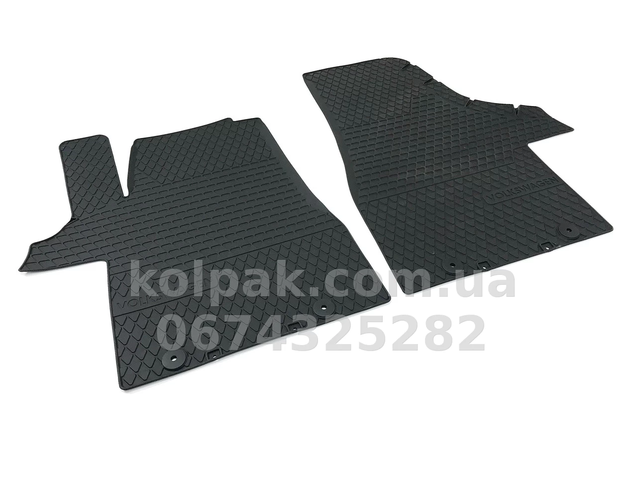 Original floor mats for Volkswagen Transporter T5/Transporter T6 2003-/2015-, front, 2 pcs, VAG, 7H1061502B82V Original floor mats for Volkswagen Transporter T5/Transporter T6 2003-/2015-, front, 2 pcs, VAG, 7H1061502B82V β photo 1
