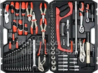 Tool set 1/4 1/2 79 pcs (sockets 5-32 mm, ratchets, extension bars, screwdrivers, pliers, cutters) Yato YT-38911 Tool set 1/4 1/2 79 pcs (sockets 5-32 mm, ratchets, extension bars, screwdrivers, pliers, cutters) Yato YT-38911 β photo 2