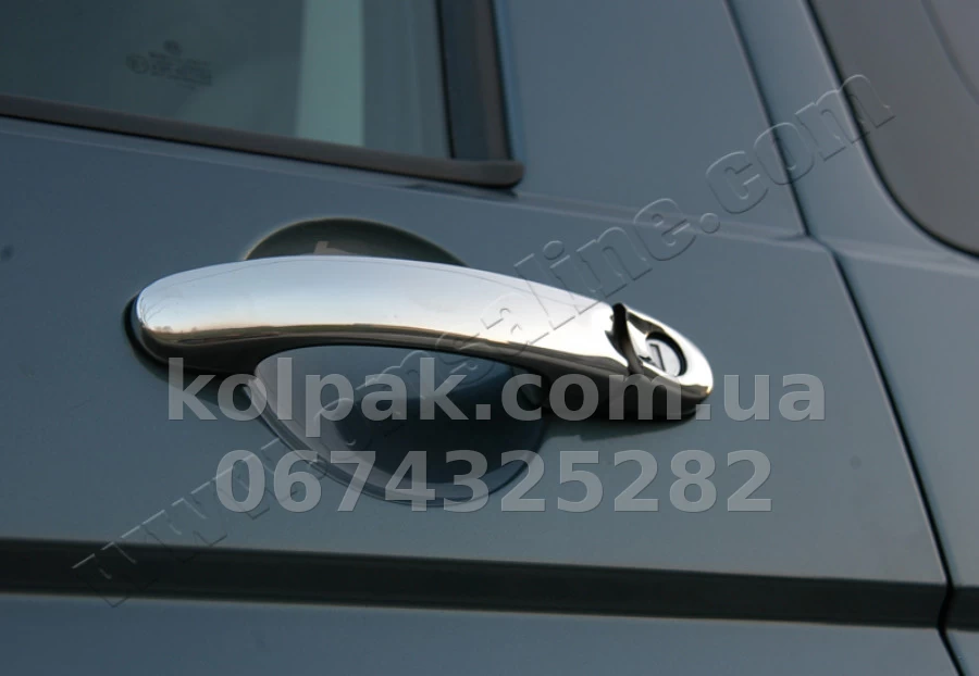 Chrome door handle covers (3 pcs) Volkswagen Caddy/T5/T6 2003-, OmsaLine, 7522041 Chrome door handle covers (3 pcs) Volkswagen Caddy/T5/T6 2003-, OmsaLine, 7522041 β photo 1