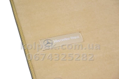 Ворсові килимки в салон Mercedes-Benz E-Class W211/CLS-Class C219 2002-2009, задній привід, Premium, бежеві, AVTM BGLX1343 — фото 8
