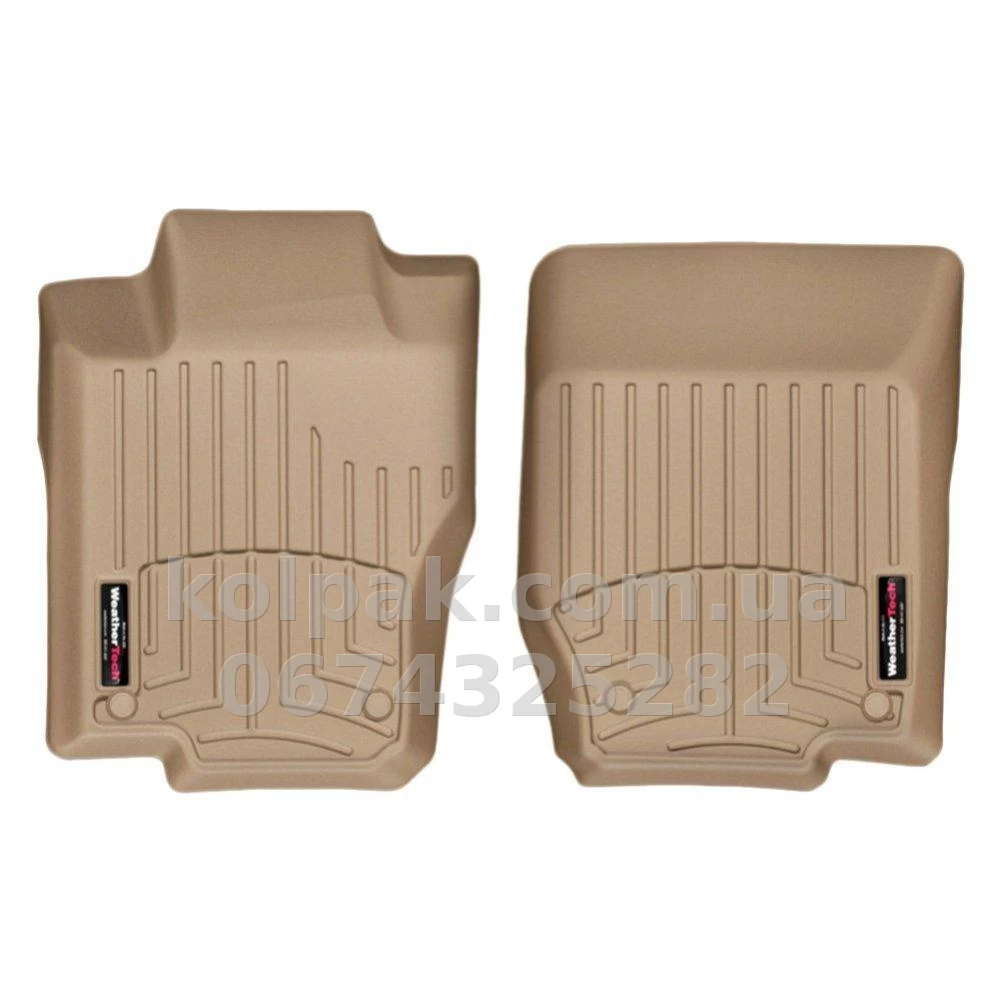 Килимки в салон Mercedes-Benz GL-Class/ML-Class 2005-, з бортиком, передні, бежеві, Weathertech 450171 Килимки в салон Mercedes-Benz GL-Class/ML-Class 2005-, з бортиком, передні, бежеві, Weathertech 450171 — фото 1