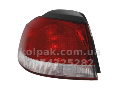 Задній лівий ліхтар Volkswagen Golf 6 2008-2012, зовнішній, Depo, 441-19A1L-UE
