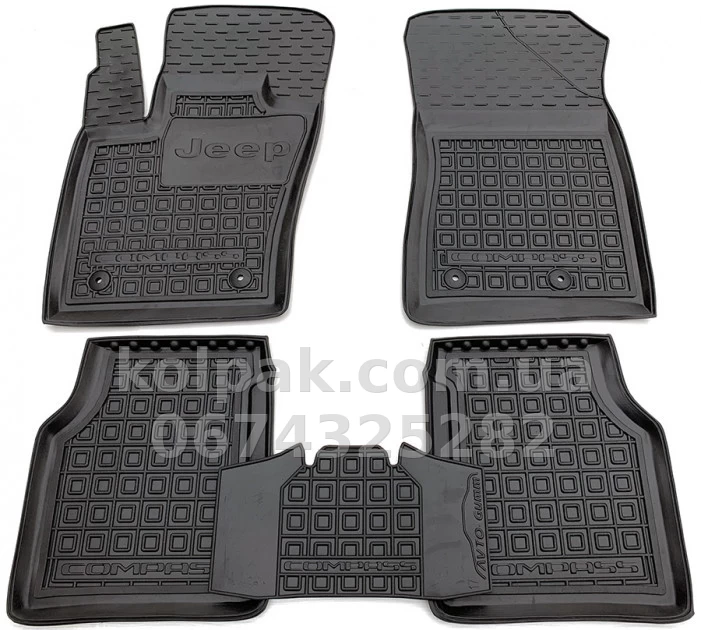 Floor mats for Jeep Compass 2016-, Avto-Gumm, 11811 Avto-Gumm Floor mats for Jeep Compass 2016-, Avto-Gumm, 11811 Avto-Gumm β photo 1