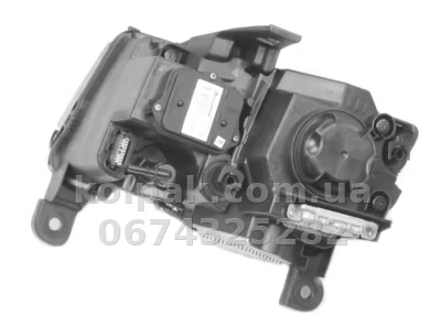 Front right headlight Jeep Grand Cherokee 2013-2021, electric adjustment, with levelling motor, without bulbs (D3S/LED), chrome, Depo, 1331102RMLDHM7 — photo 4