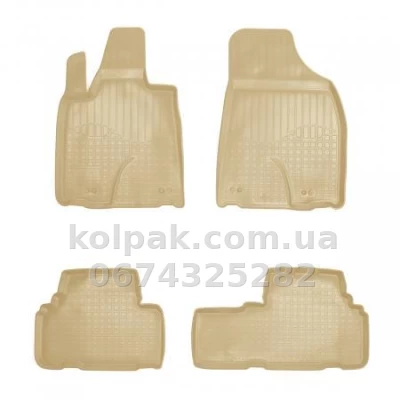 Polyurethane floor mats for Lexus RX AL1 2009-, beige, Norplast, NPA11-C47-703B — photo 2