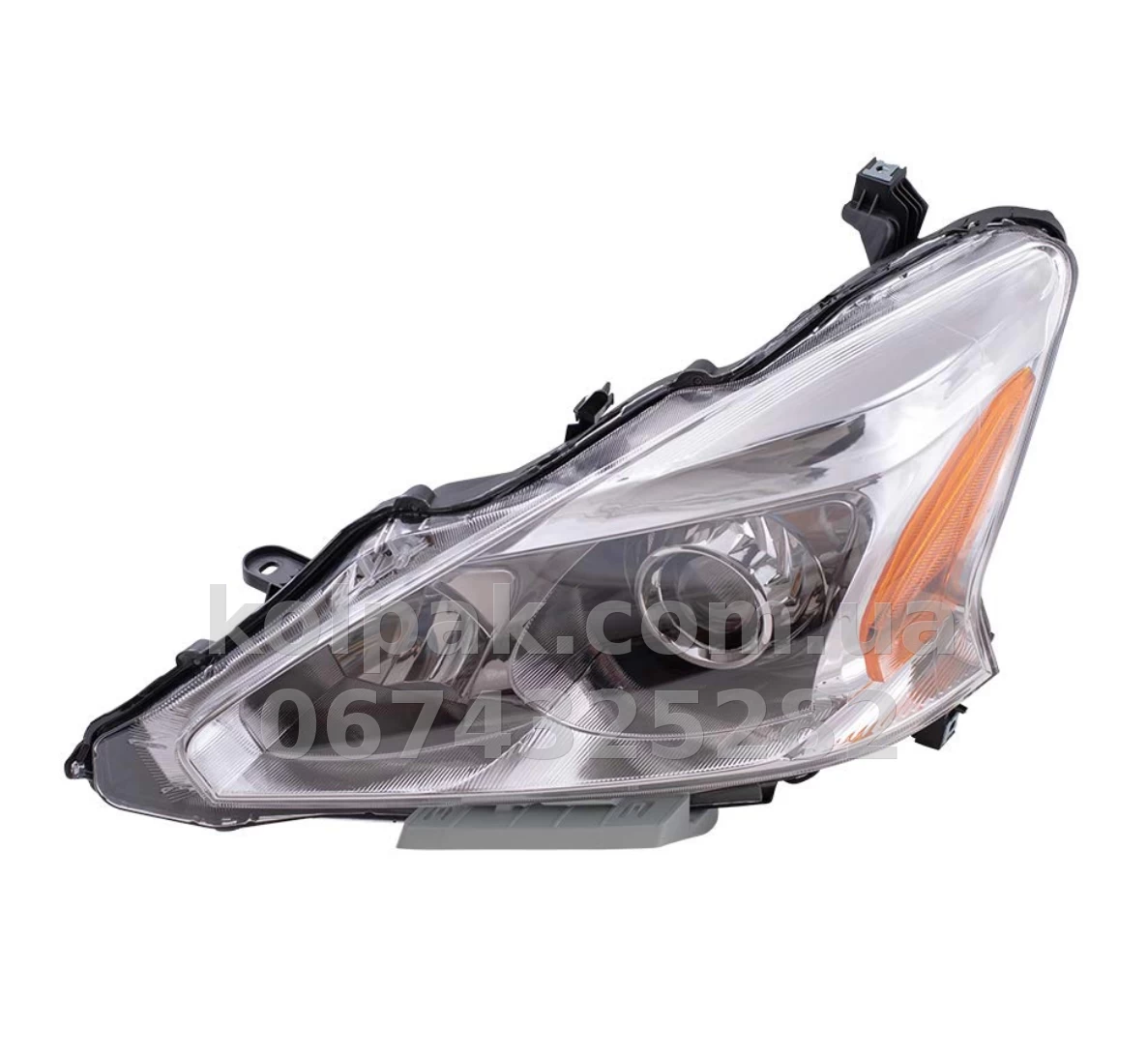 Передня ліва фара Nissan Altima 2013-2016, механічне регулювання, без ламп (H11/H9/W5W), галоген, Depo, 3151188LAS7 Передня ліва фара Nissan Altima 2013-2016, механічне регулювання, без ламп (H11/H9/W5W), галоген, Depo, 3151188LAS7 — фото 1