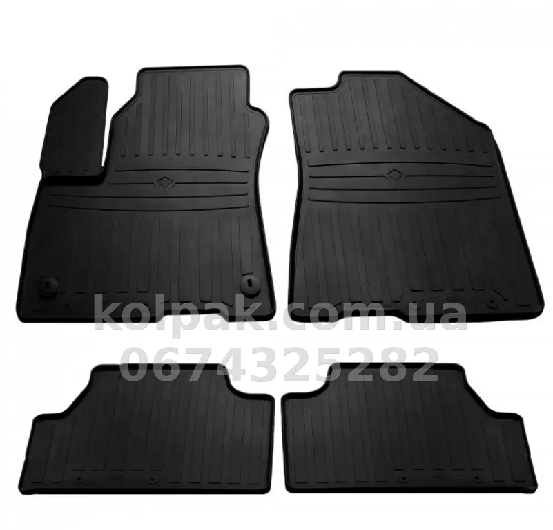 Floor mats for Kia E-Soul 2019-, with plastic clips HK, 4 pcs, Stingray, 1010184 Floor mats for Kia E-Soul 2019-, with plastic clips HK, 4 pcs, Stingray, 1010184 β photo 1