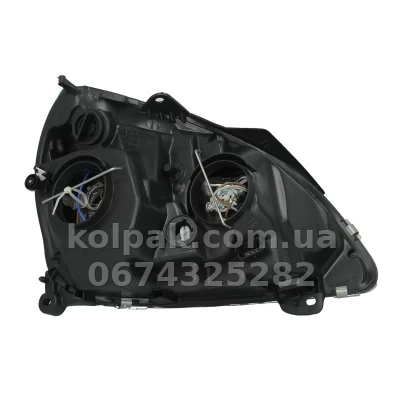 Передня ліва фара Renault Clio 2 2001-2006 сіра, H7/H1, електричне регулювання, Depo, 551-1138L-LDEM6 — фото 2