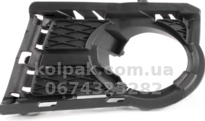 Права решітка бампера Volkswagen Tiguan 2007-2011, з отвором для протитуманної фари, AVTM, 187114914 — фото 2