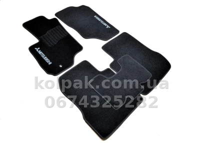 Ворсові килимки в салон Mitsubishi Outlander 2001-2006, чорні, 5 шт., AVTM BLCCR1394 Ворсові килимки в салон Mitsubishi Outlander 2001-2006, чорні, 5 шт., AVTM BLCCR1394