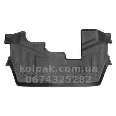 Килимки в салон Honda Pilot 2015-, 3 ряд, з бортиком, задні, чорні, Weathertech 448393