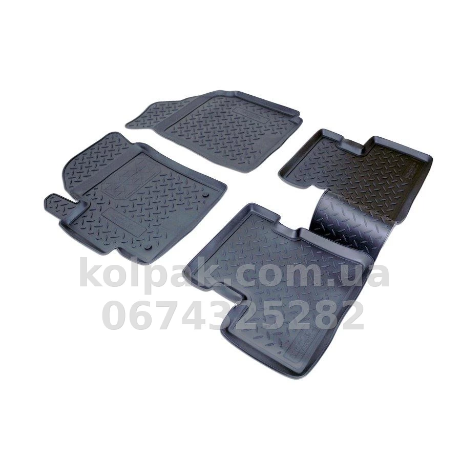 Polyurethane floor mats for Daewoo Matiz 2005-, Norplast, NPA11-C15-200 Polyurethane floor mats for Daewoo Matiz 2005-, Norplast, NPA11-C15-200 β photo 1