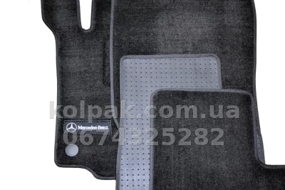 Ворсові килимки в салон Mercedes-Benz GL-Class W164/ML-Class W164 2006-2012, 5 місць, Premium, чорні, AVTM BLCLX1348 — фото 9
