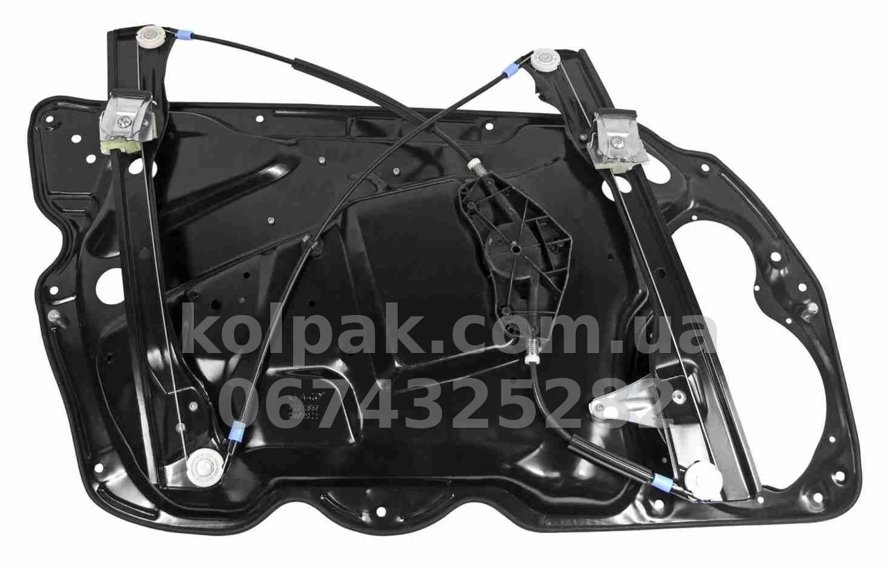 Front right window regulator Volkswagen Passat B6 2005-2011, with panel, without motor, electric, DPA, 88370295302 Front right window regulator Volkswagen Passat B6 2005-2011, with panel, without motor, electric, DPA, 88370295302 β photo 1
