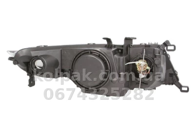 Передня ліва фара Honda Civic 8 HB 2006-2008, H7/H1, електричне регулювання, із моторчиком, Depo, 217-1160L-LD-EM — фото 2