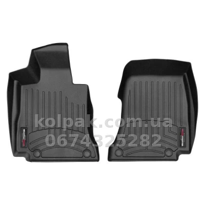Килимки в салон Mercedes-Benz AMG GT 2021-, з бортиком, передні, чорні, Weathertech 4415351
