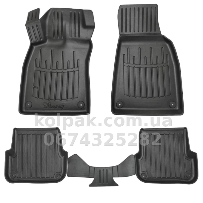 Поліуретанові килимки в салон Audi A6 C6 2004-2006 з бортиком, 4 шт. Stingray 5030214 Поліуретанові килимки в салон Audi A6 C6 2004-2006 з бортиком, 4 шт. Stingray 5030214 — фото 1