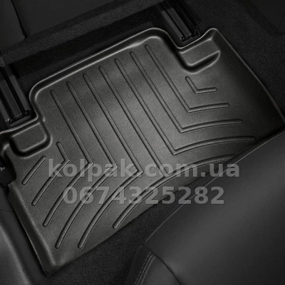 Floor mats for Infiniti EX 2007-, with raised edges, rear, black, Weathertech 441552 — photo 2
