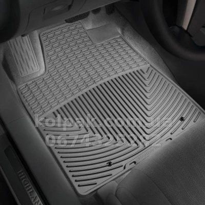 Килимки в салон Toyota Highlander 2008-2013, hybrid, передні, сірі, Weathertech W120GR — фото 2