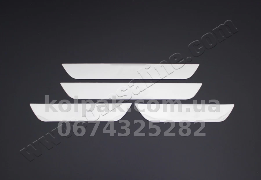 Chrome door sill trims (4 pcs, stainless steel) Hyundai i40 SD 2011-, OmsaLine, 3216091 Chrome door sill trims (4 pcs, stainless steel) Hyundai i40 SD 2011-, OmsaLine, 3216091 β photo 1