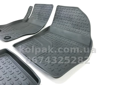 Floor mats for Ford Focus 2 2004-2011, Rubber, 5 pcs, Seintex, 01222 — photo 5