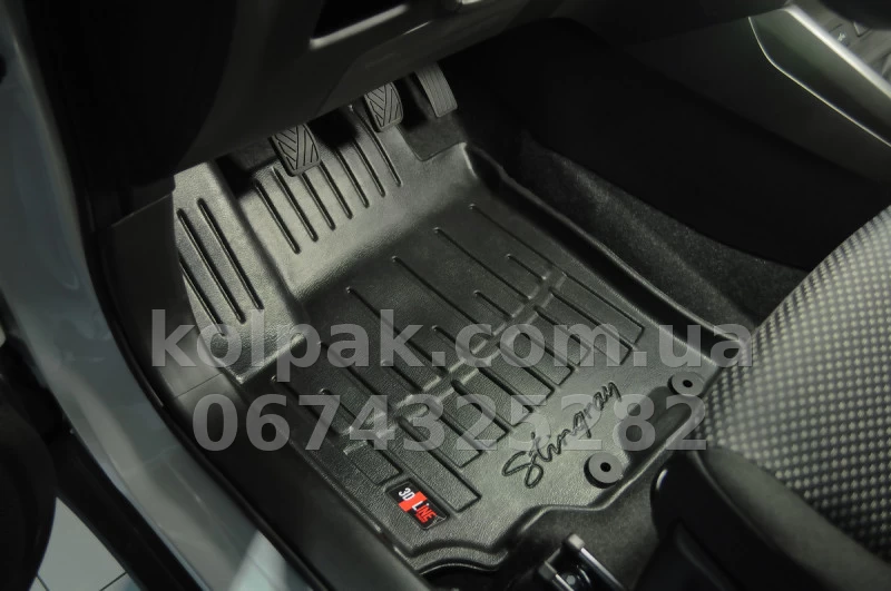 Polyurethane floor mats for Mercedes Benz Atego 1998-2004/Atego 2004-2013 with raised edges, 2 pcs Stingray 5012262 Polyurethane floor mats for Mercedes Benz Atego 1998-2004/Atego 2004-2013 with raised edges, 2 pcs Stingray 5012262 β photo 1