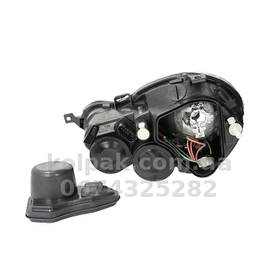 Front left headlight Volkswagen Polo 2002-2005, H7/H1, electric adjustment, Depo, 441-1150L-LD-EM — photo 2