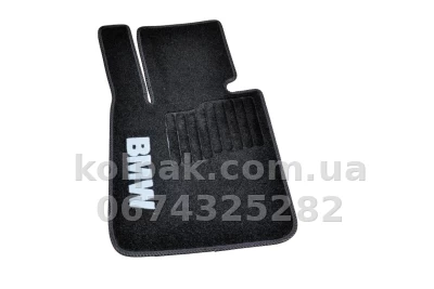 Ворсові килимки в салон BMW X1 Е84 2009-2015, чорні, 5 шт., AVTM BLCCR1052 — фото 2