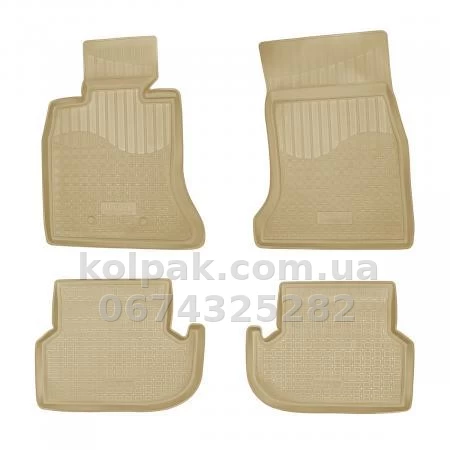 Polyurethane floor mats for BMW 5-series F10/F11 2013-, beige, Norplast, NPA00-C07-150B Polyurethane floor mats for BMW 5-series F10/F11 2013-, beige, Norplast, NPA00-C07-150B β photo 1