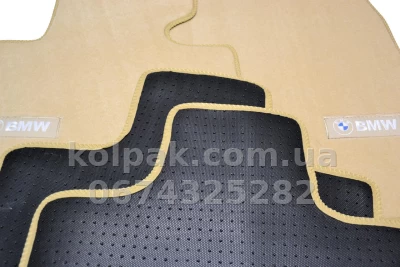 Ворсові килимки в салон BMW X5 Е53 1999-2006, Premium, бежеві, AVTM BGLX1057 — фото 8