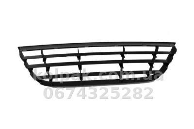 Решітка бампера Volkswagen Polo 4 HB 2005-2009, середня, AVTM, 6Q0853677B9B9, 7408 999 Решітка бампера Volkswagen Polo 4 HB 2005-2009, середня, AVTM, 6Q0853677B9B9, 7408 999