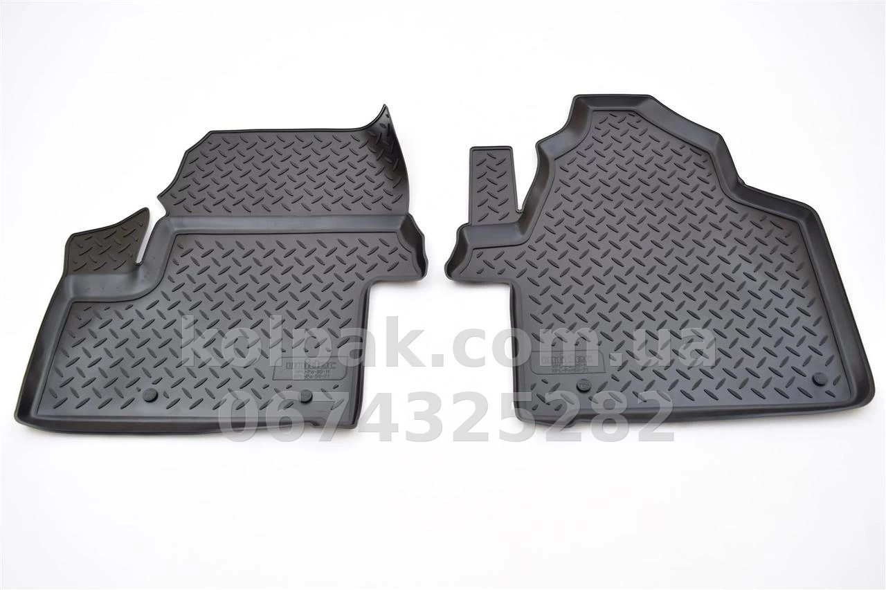 Polyurethane floor mats for Volkswagen Crafter 2006-, front, Norplast, NPL-Po-95-11 Polyurethane floor mats for Volkswagen Crafter 2006-, front, Norplast, NPL-Po-95-11 β photo 1