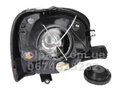 Передня ліва фара Renault Kangoo 1997-2003, H4, електричне регулювання, Depo, 551-1127L-LD-EM — фото 2