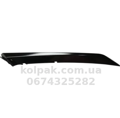 Права накладка переднього бампера Toyota Camry XV70 2017-2021, SE/XSE під фарою, чорний глянець, AVTM, 5271206110, 187063926