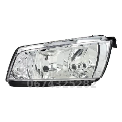 Передня ліва фара Skoda Fabia 1999-2007, H7/H3, електричне регулювання, срібляста рамка, Depo, 665-1105L-LDEM1 Передня ліва фара Skoda Fabia 1999-2007, H7/H3, електричне регулювання, срібляста рамка, Depo, 665-1105L-LDEM1