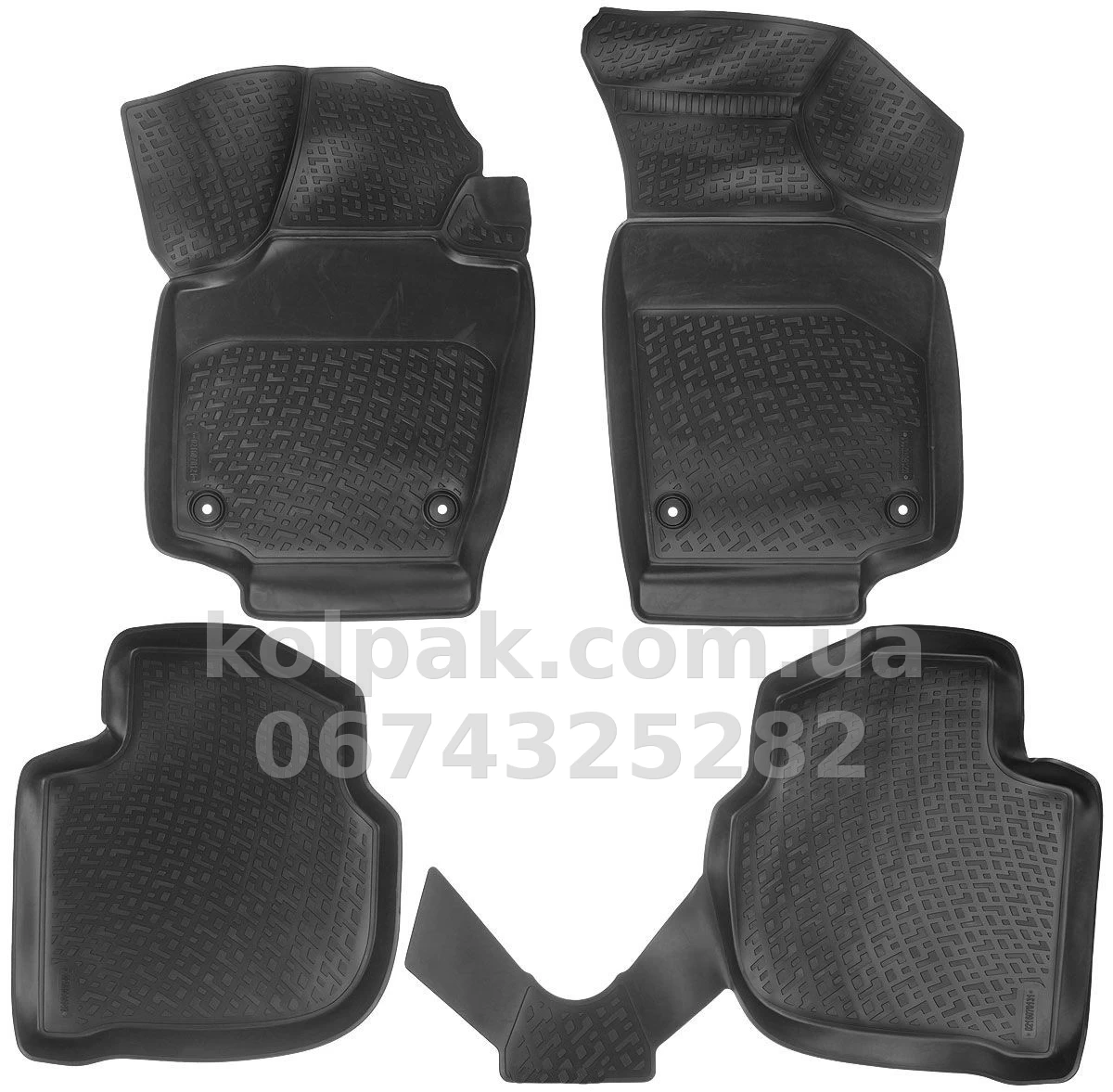 Polyurethane floor mats for Skoda Rapid NH 2012-, L.Locker, 216070101 Polyurethane floor mats for Skoda Rapid NH 2012-, L.Locker, 216070101 β photo 1