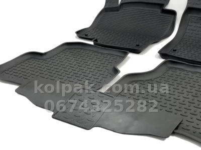 Floor mats for Volkswagen Passat B7/Passat/Passat CC 2011-2015, Rubber, 5 pcs, Seintex, 82715 — photo 7