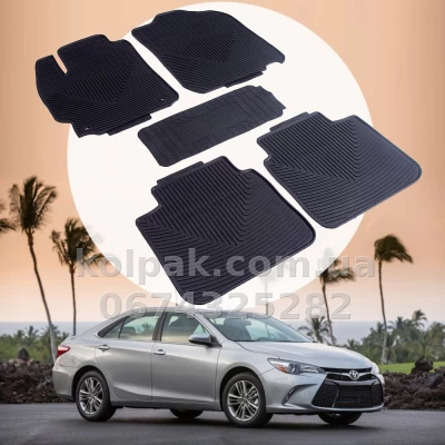 Оригінальні гумові килимки в салон Toyota Camry 50 & 55 з 2011 по 2017 HAVOC, повний комплект Оригінальні гумові килимки в салон Toyota Camry 50 & 55 з 2011 по 2017 HAVOC, повний комплект — фото 2