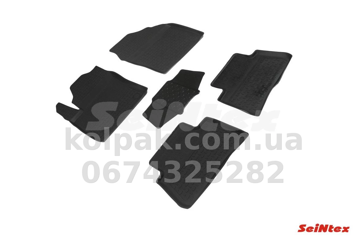 Floor mats for Toyota C-HR 2016-, Rubber, 5 pcs, Seintex, 90235 Floor mats for Toyota C-HR 2016-, Rubber, 5 pcs, Seintex, 90235 β photo 1