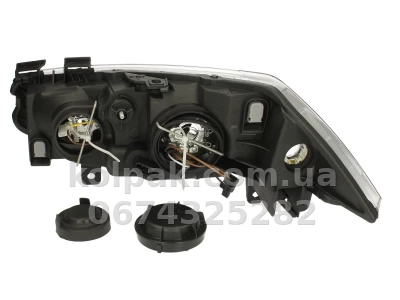 Front right headlight Renault Megane 2 2003-2006, H7/H1, electric adjustment, Depo, 551-1142R-LD-EM — photo 2