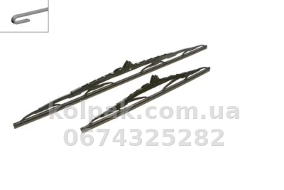 Комплект каркасних щіток склоочисника BOSCH Twin 600/400 мм Bosch 3397010413 — фото 2