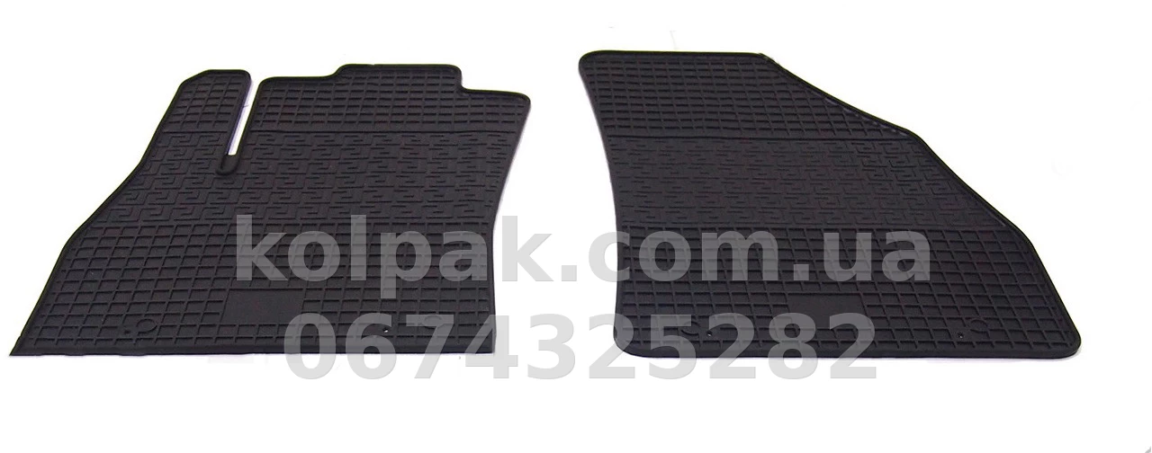 Floor mats for Fiat Fiorino 2008-/Fiat Qubo 2008-/Peugeot Bipper 2008-/Citroen Nemo 2008-, 2 pcs, Polytep, 23145 Floor mats for Fiat Fiorino 2008-/Fiat Qubo 2008-/Peugeot Bipper 2008-/Citroen Nemo 2008-, 2 pcs, Polytep, 23145 β photo 1