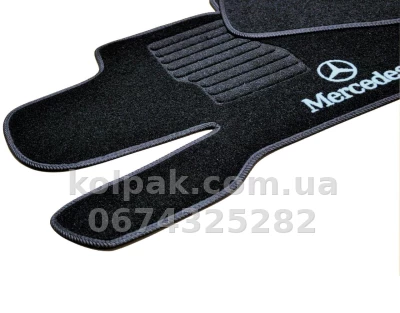 Ворсові килимки в салон Mercedes-Benz GL-Class W164/ML-Class W164 2006-2012, 5 місць, чорні, 5 шт., AVTM BLCCR1348 — фото 4