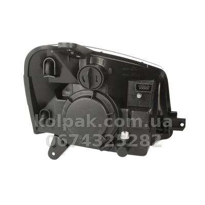 Передня ліва фара Citroen Berlingo/Peugeot Partner 2003-2008, H4, електричне регулювання, Depo, 552-1118L-LD-EM — фото 2