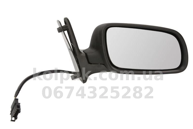 Праве бічне дзеркало Seat Alhambra/Volkswagen Sharan 2000-2010, у зборі, електричне регулювання, із підігрівом, 5 Pins, AVTM, 7M0857528, 186126800 Праве бічне дзеркало Seat Alhambra/Volkswagen Sharan 2000-2010, у зборі, електричне регулювання, із підігрівом, 5 Pins, AVTM, 7M0857528, 186126800 — фото 1