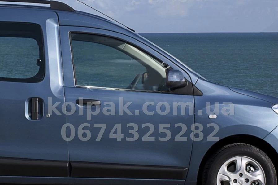 Chrome lower window trims (2 pcs) Dacia Dokker 2012-, OmsaLine, 2022141 Chrome lower window trims (2 pcs) Dacia Dokker 2012-, OmsaLine, 2022141 β photo 1