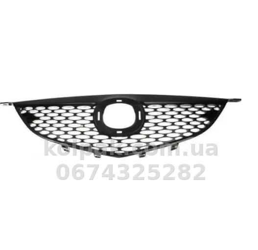 Решітка радіатора Mazda 3 SD 2003-2006 з накладкою, чорна, AVTM, 183476990 Решітка радіатора Mazda 3 SD 2003-2006 з накладкою, чорна, AVTM, 183476990 — фото 1