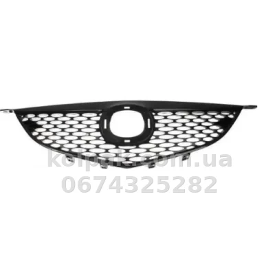 Решітка радіатора Mazda 3 SD 2003-2006 з накладкою, чорна, AVTM, 183476990